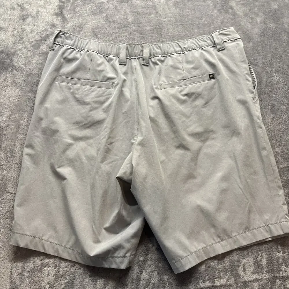 Banana Republic Shorts Mens Size 38 Gray Linen Chinos Casual